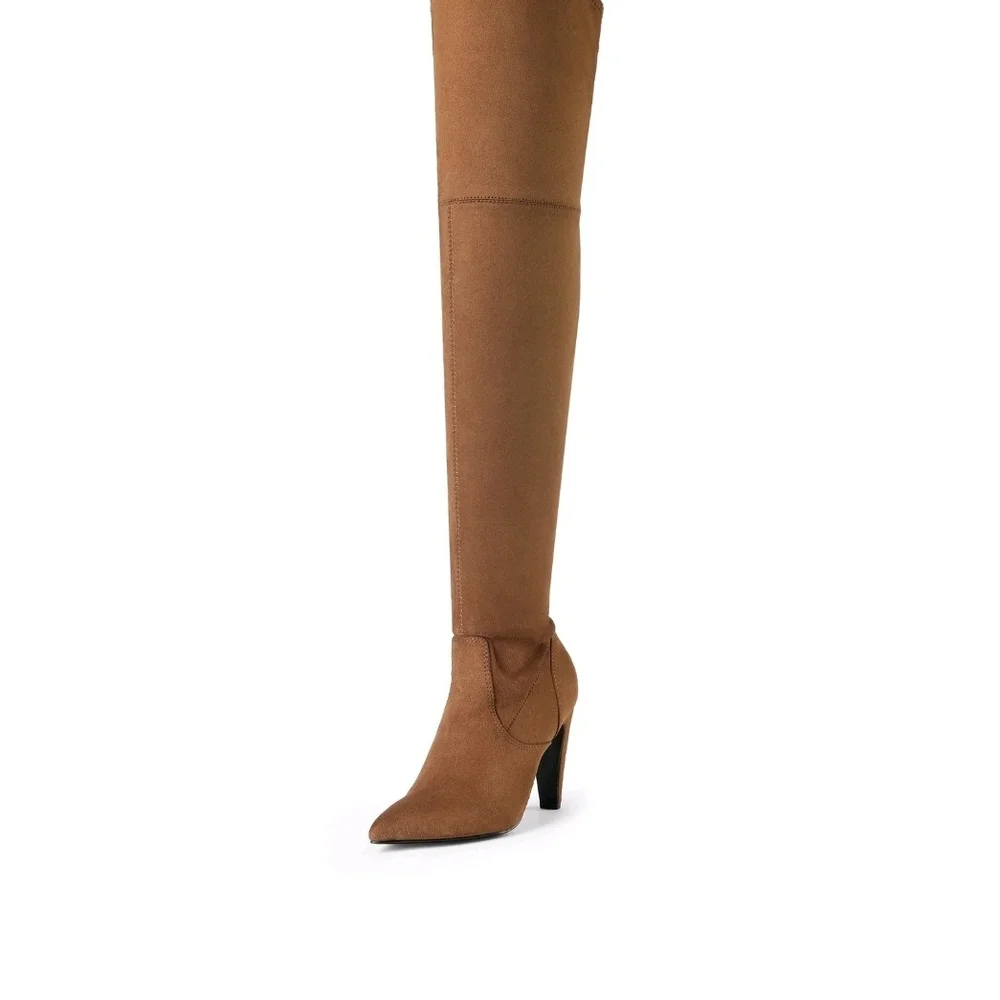 Dream Pairs Brown Over-the-Knee Boots